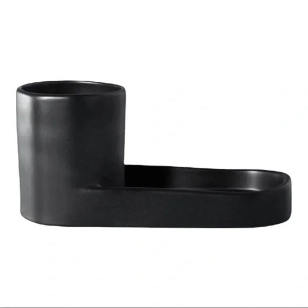 Stoneware Kitchen Sink Caddy Matte Black - Hearth & Hand with Magnolia